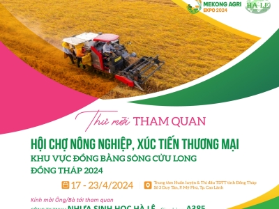 Thư mời tham quan gian hàng HLB tại Mekong Agri Expo 2024 